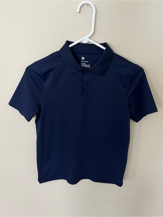 all in motion Other - All in Motion Boys Navy Blue Performance Polo Shirt Large 10/12 School Uniform